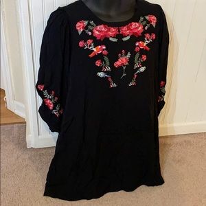 New embroidered Boutique dress size large Jodifl